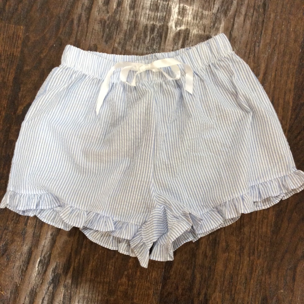 Pajama shorts seersucker